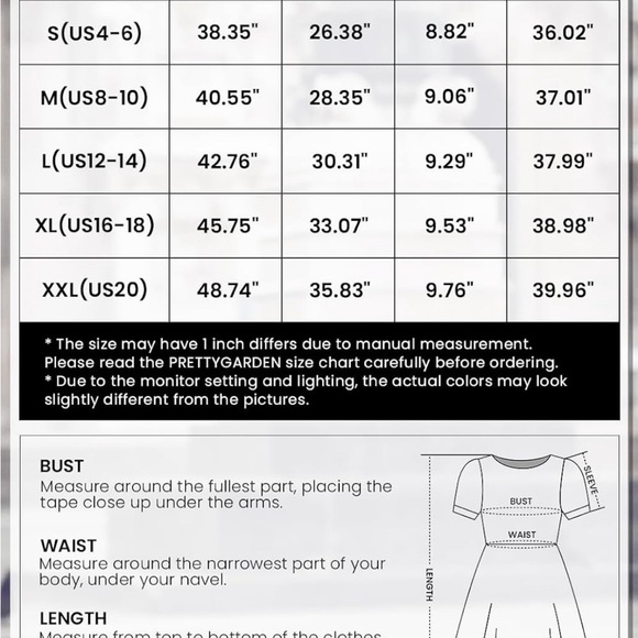 PRETTYGARDEN Short Dress V Neck Short Sleeve A Line Hollow Out Lace Ruffle Dress - Picture 9 of 14